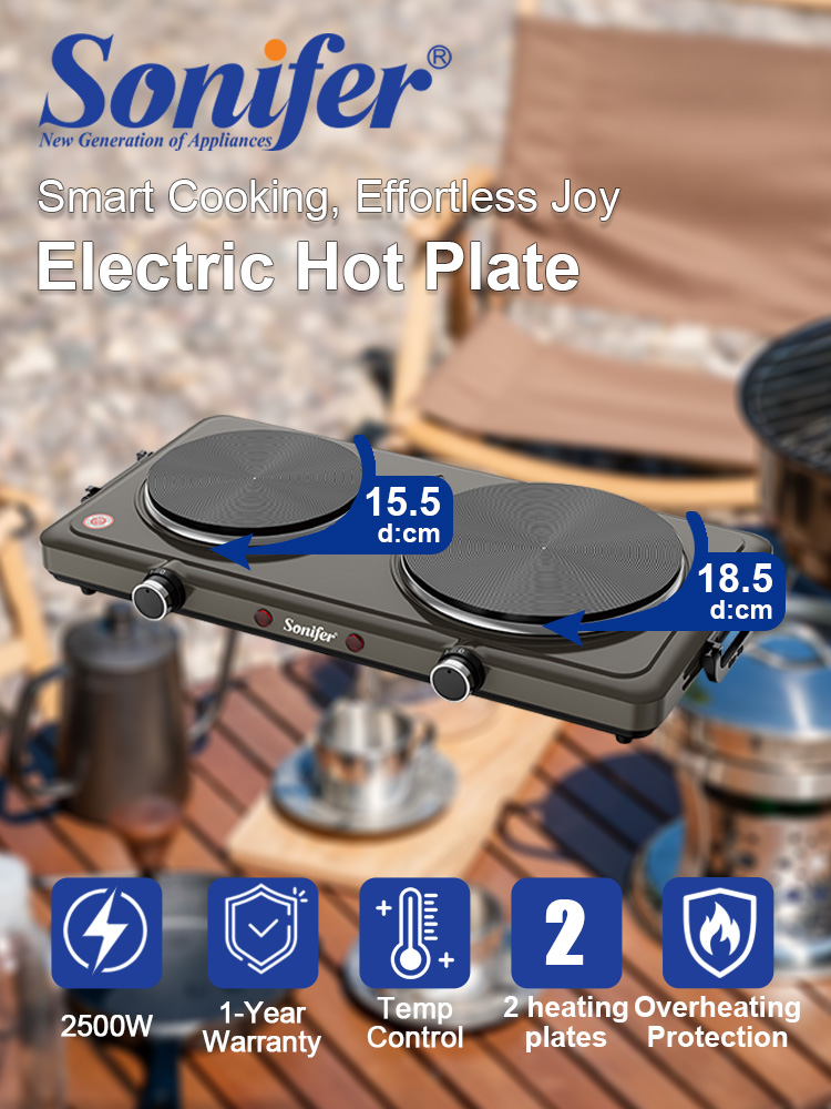 Hot Pot Portable Dual - 소니퍼 SF-3071 더블 전기 핫플레이트 1500W