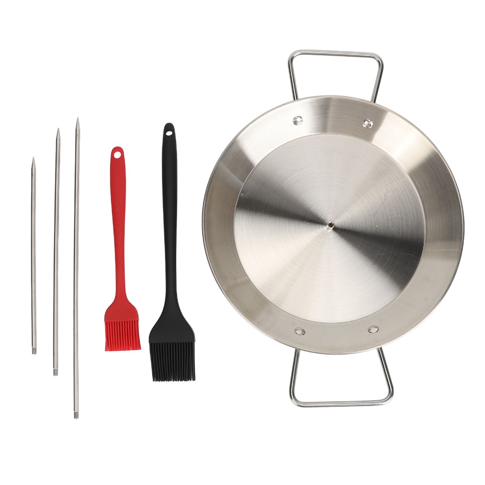 Paella Pan Steel - 스테인리스 스틸 수직 꼬치 세트 실버