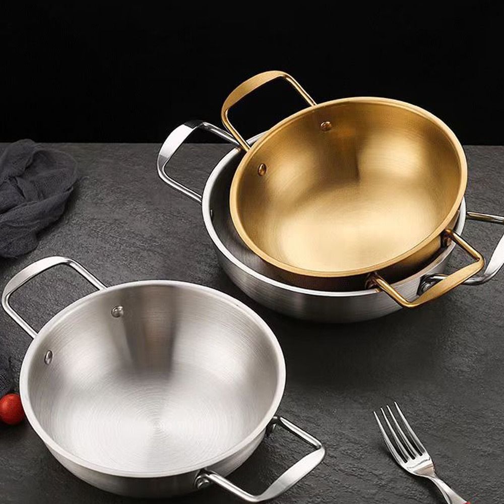Paella Pan Steel - 손잡이가 달린 스테인리스 스틸 조리기구, 건조