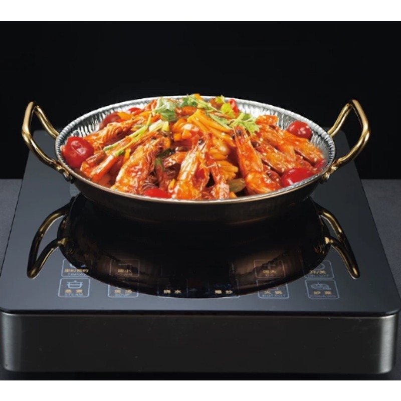20cm 골드 햄머드 304 스테인리스 스틸 빠에야 팬 - Paella Pan Steel 리뷰 및 가격