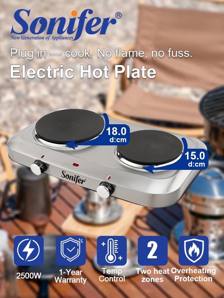 더블 버너 전기 스토브 Sonifer SF-3059 2 - Hot Pot Portable Dual 리뷰 및 가격