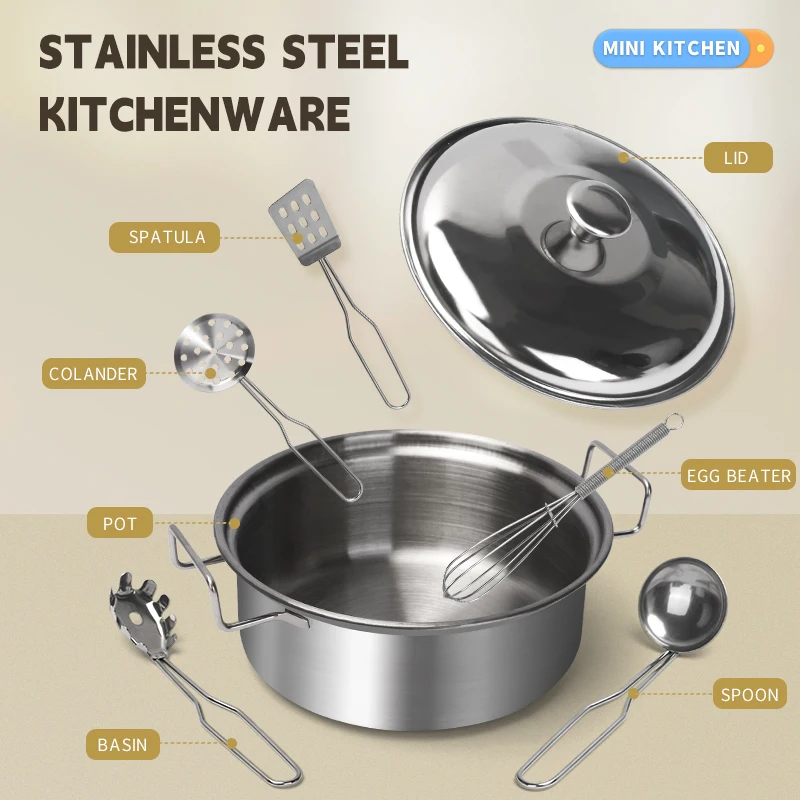 스테인리스 스틸 어린이 주방 놀이 세트 (진짜 금속 조 - Paella Pan Steel 리뷰 및 가격