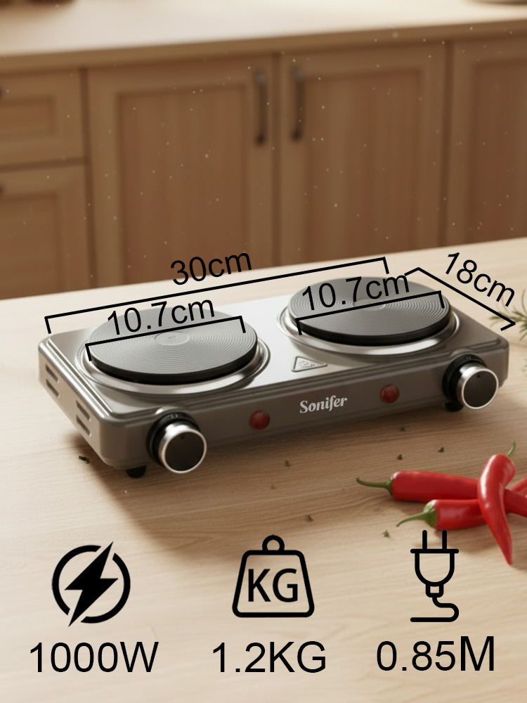 더블 버너 전기 스토브 Sonifer SF-3068 5 - Hot Pot Portable Dual 리뷰 및 가격