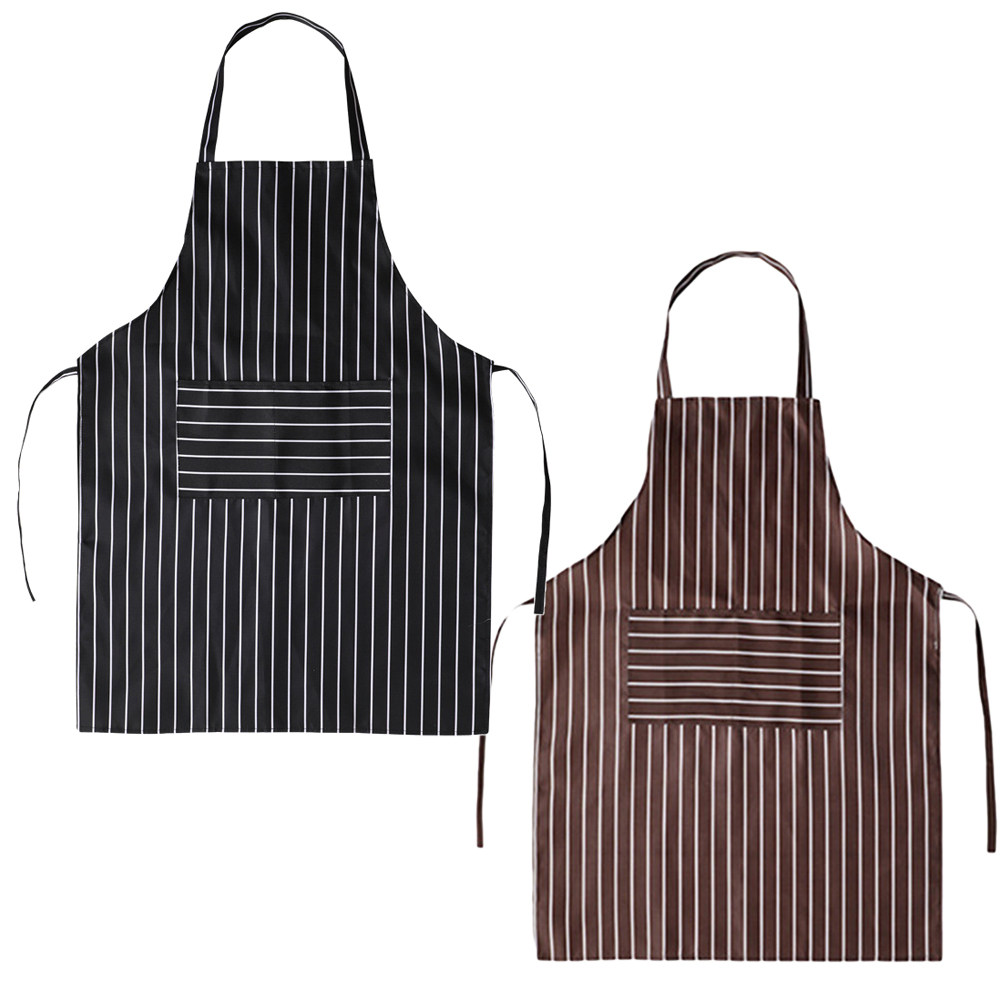 2Pcs 프리미엄 스트라이프 앞치마 오일프루프 방수 요 - Home Cooking Host 리뷰 및 가격