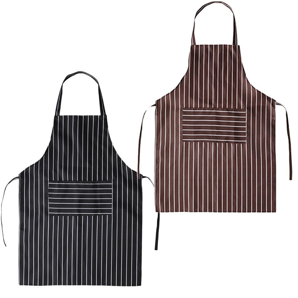 2Pcs 프리미엄 스트라이프 앞치마 오일프루프 방수 요 - Home Cooking Host 리뷰 및 가격