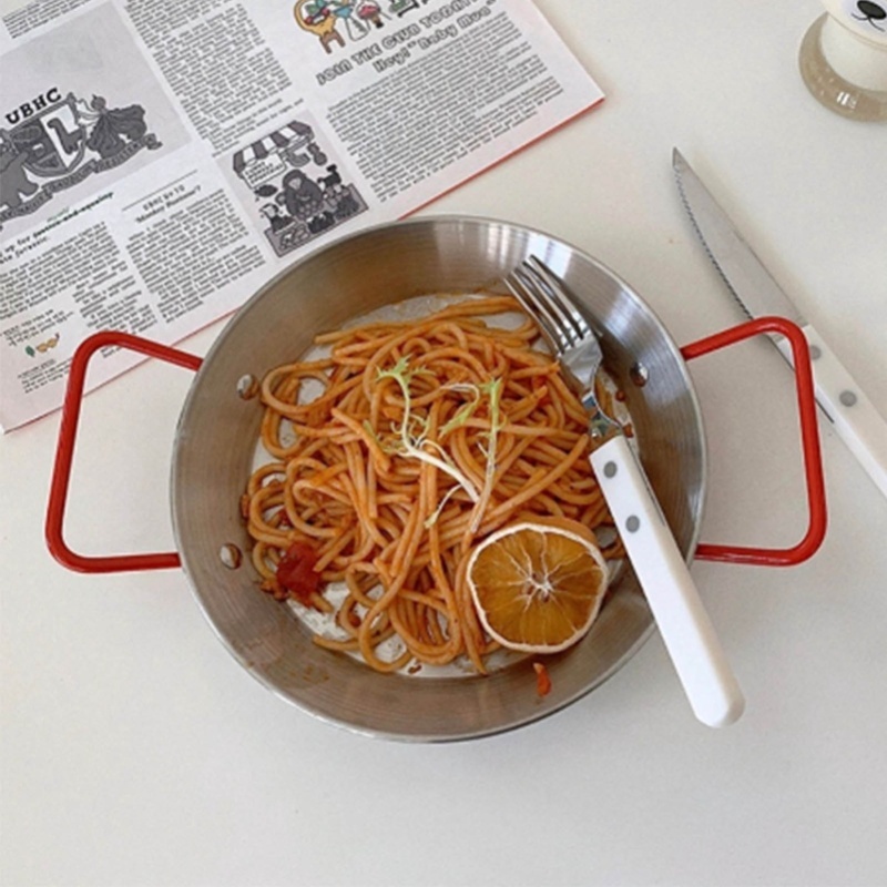 해산물 밥솥 화상 방지 두꺼운 스테인리스 스틸 요리용  - Paella Pan Steel 리뷰 및 가격