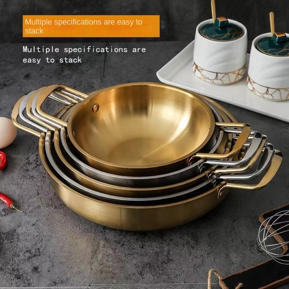 손잡이가 달린 스테인리스 스틸 조리기구, 건조 냄비,  - Paella Pan Steel 리뷰 및 가격