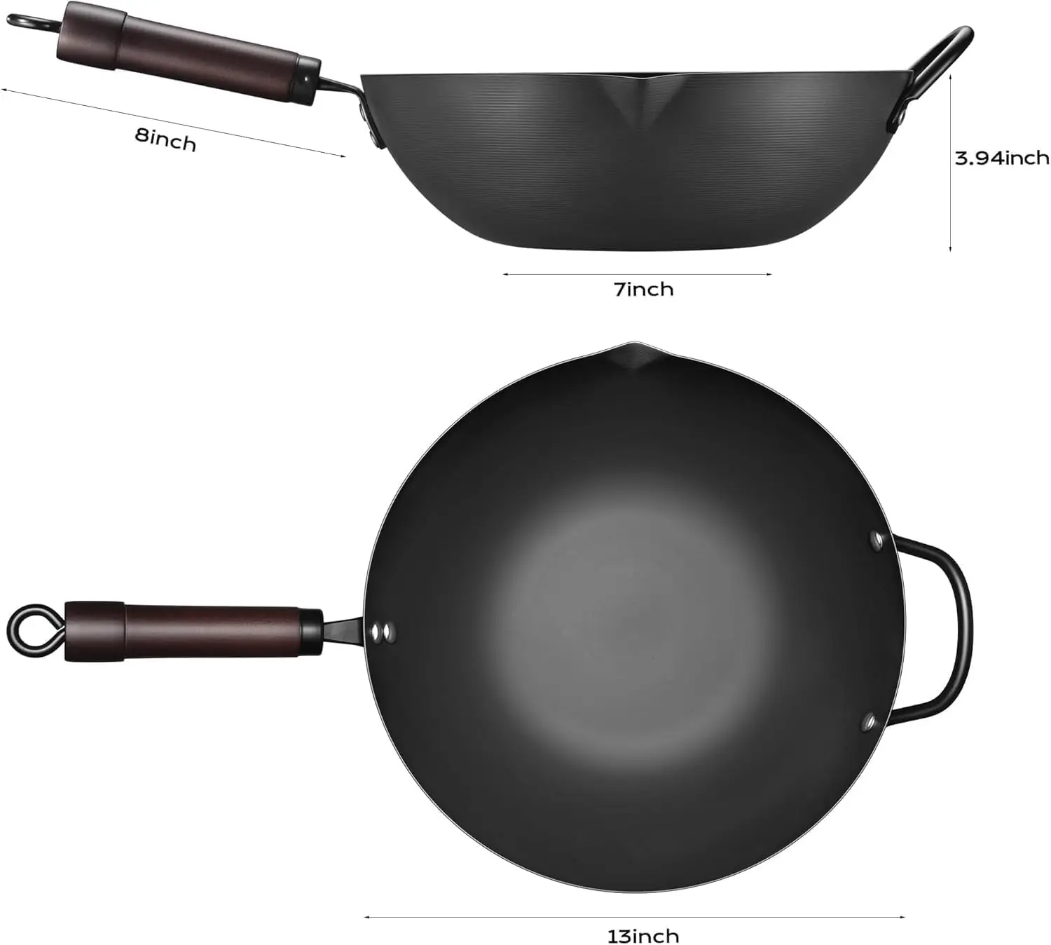 13인치 탄소강 웍 및 볶음팬 논스틱 |   사전 시즈 - Paella Pan Steel 리뷰 및 가격