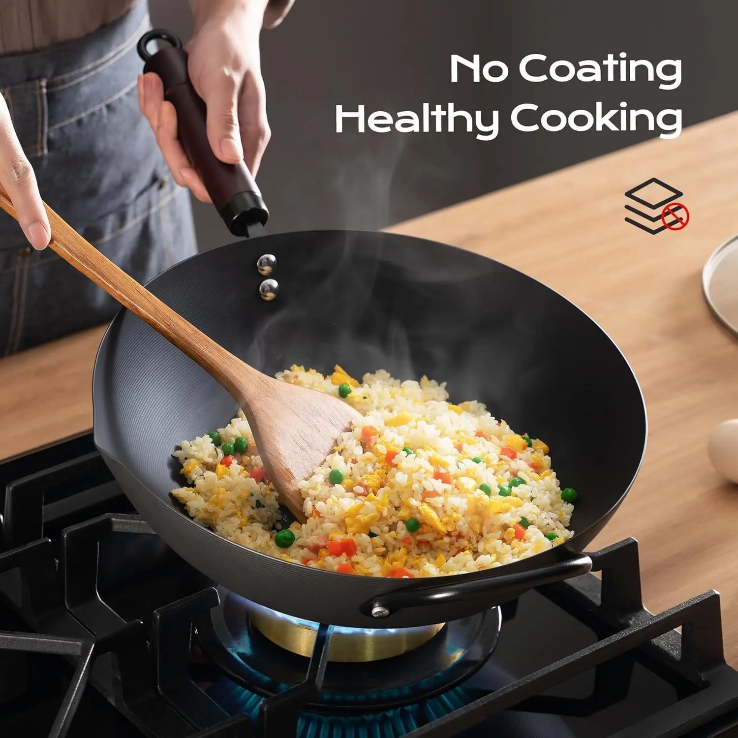 13인치 탄소강 웍 및 볶음팬 논스틱 |   사전 시즈 - Paella Pan Steel 리뷰 및 가격